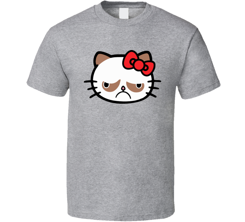 Hello Grumpy Cat Funny Parody Cartoon T Shirt