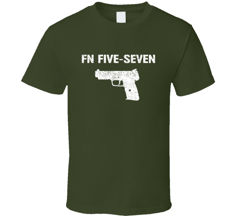 Fn Fiveseven Pistol Military Distressed T Shirt