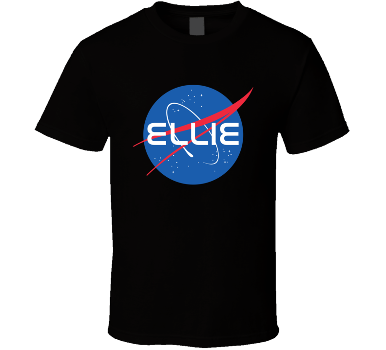 Ellie NASA Logo Your Name Space Agency T Shirt