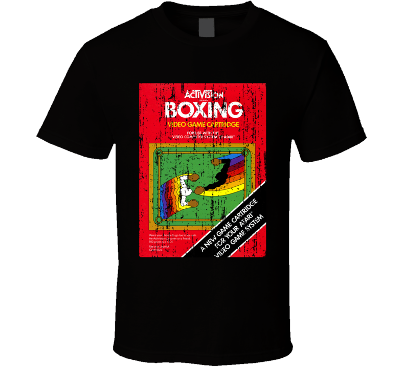 Activision Boxing Vintage Atari Video Game Box Cool T Shirt 