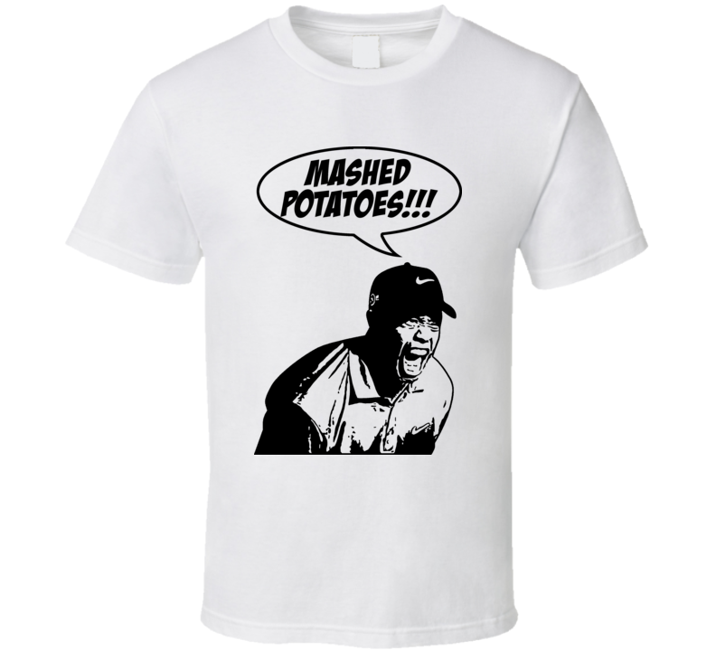 Tiger Woods Mashed Potatoes Funny Golf T Shirt