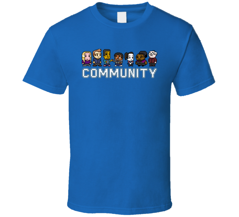 Community Fan 8bit Retro Style TV T Shirt