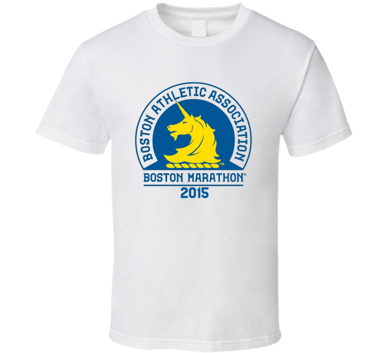 Boston Marathon Athletic Association Year 2015 Supporters T Shirt 