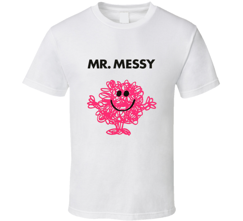 Mr Messy Character From Mr Men Book Series Fan T Shirt