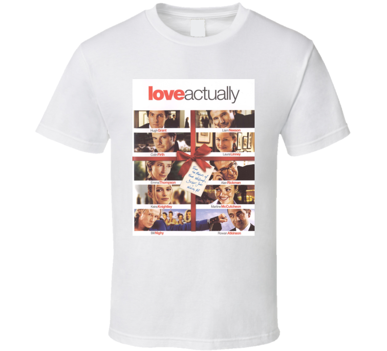 Love Actually Christmas Movie Cover T Shirt