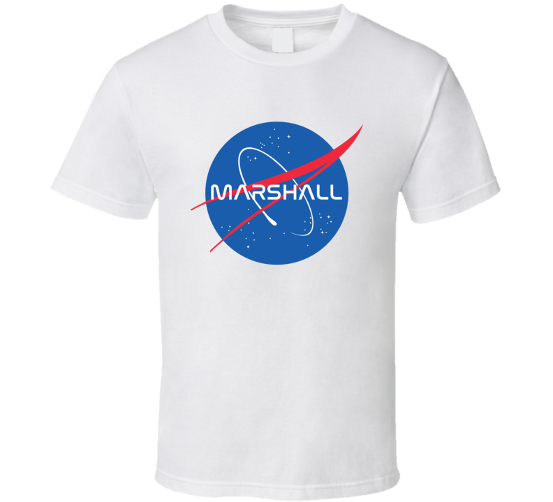MARSHALL NASA Logo Your Last Name Space Agency T Shirt