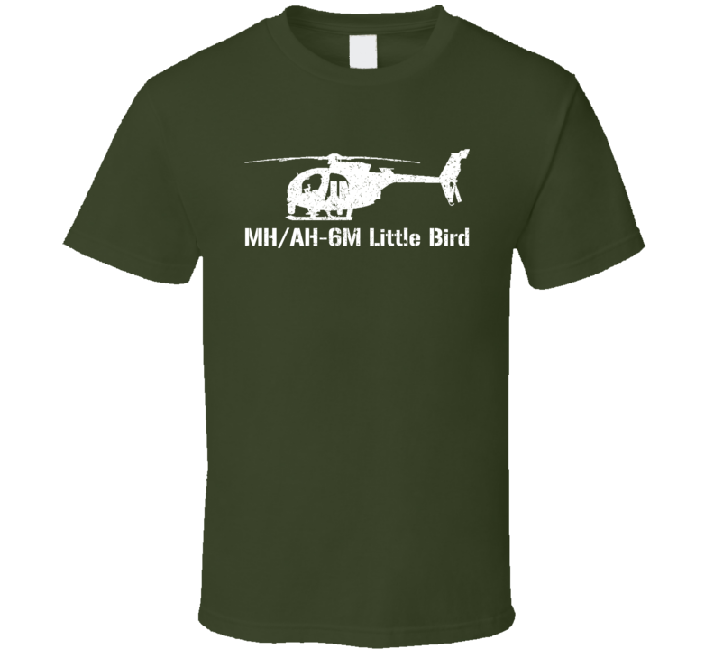 MH/AH-6M Little Bird Helicopter Military T Shirt