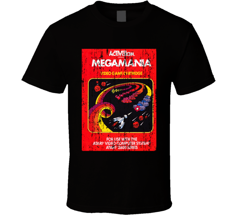 Megamania Vintage Atari Video Game Box Cool T Shirt 