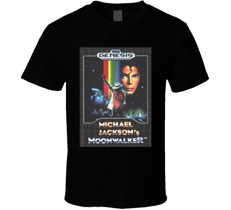 Michael Jackson's Moonwalker Vintage Sega Video Game Box Cool T Shirt 