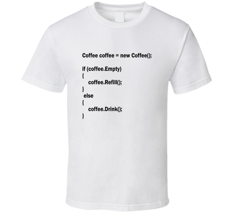 Coffee Coffee = New Coffee() Programmer Funny T Shirt