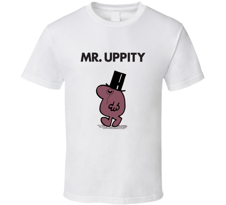Mr Uppity Character From Mr Men Book Series Fan T Shirt