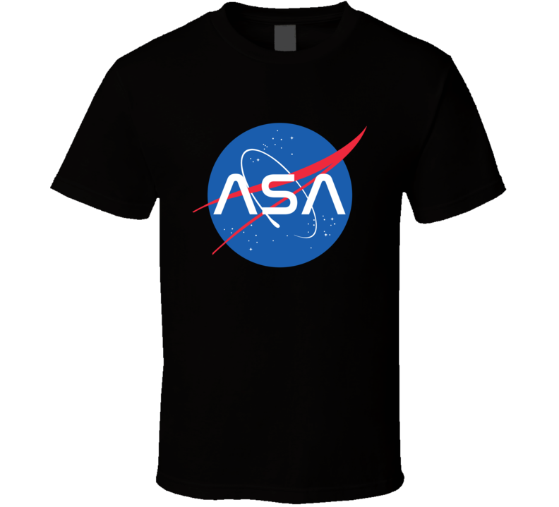 Asa NASA Logo Your Name Space Agency T Shirt