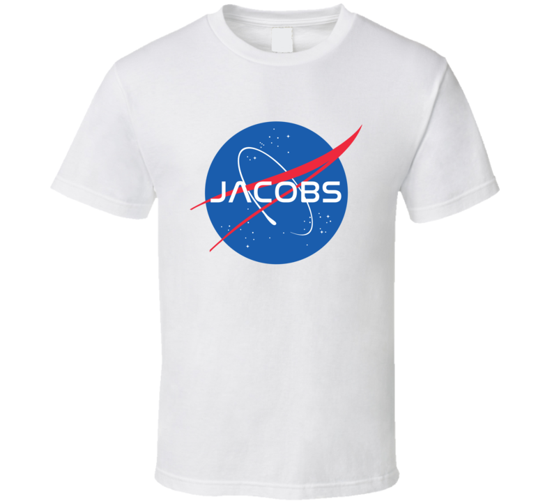 JACOBS NASA Logo Your Last Name Space Agency T Shirt