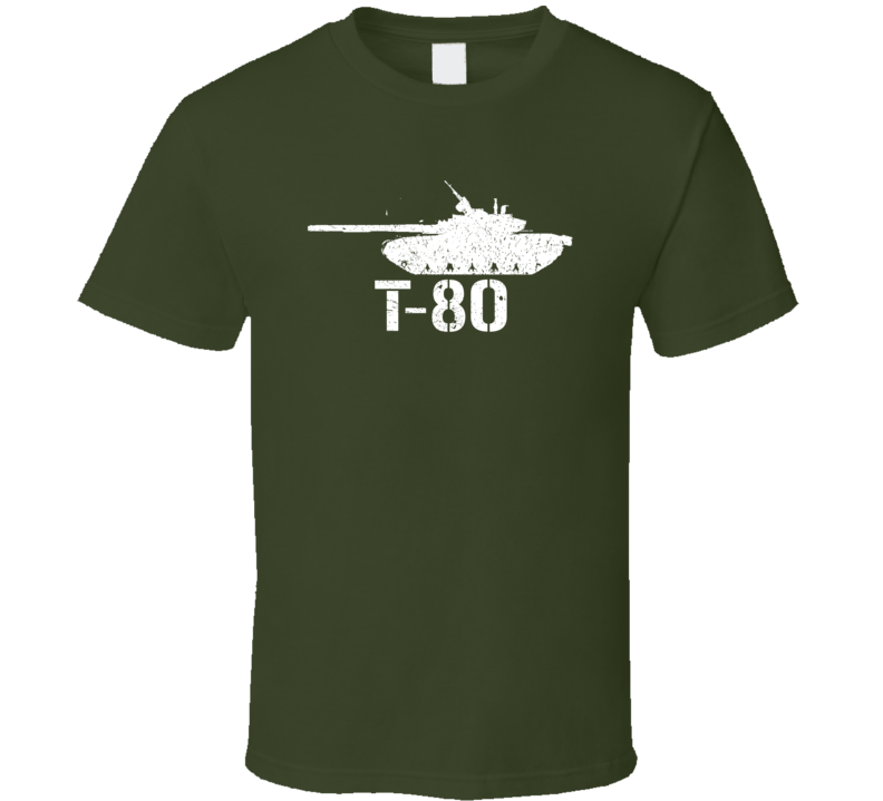 Soviet Union Light Tank T-80 Military T Shirt