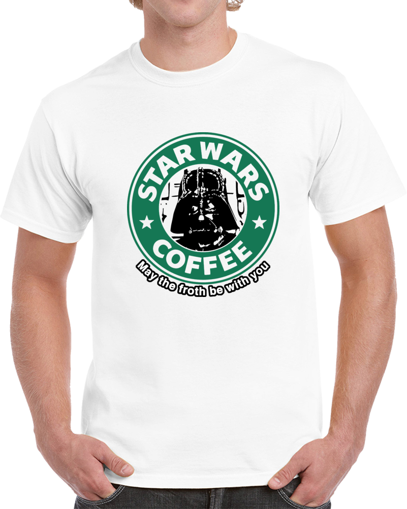Star Wars Coffee Starbucks Darth Vader Clever With Text T Shirt