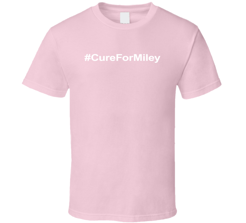 Cure For Miley Supporters #CureForMiley HIV AIDS T Shirt Cure For Miley Supporters #CureForMiley HIV AIDS T Shirt
