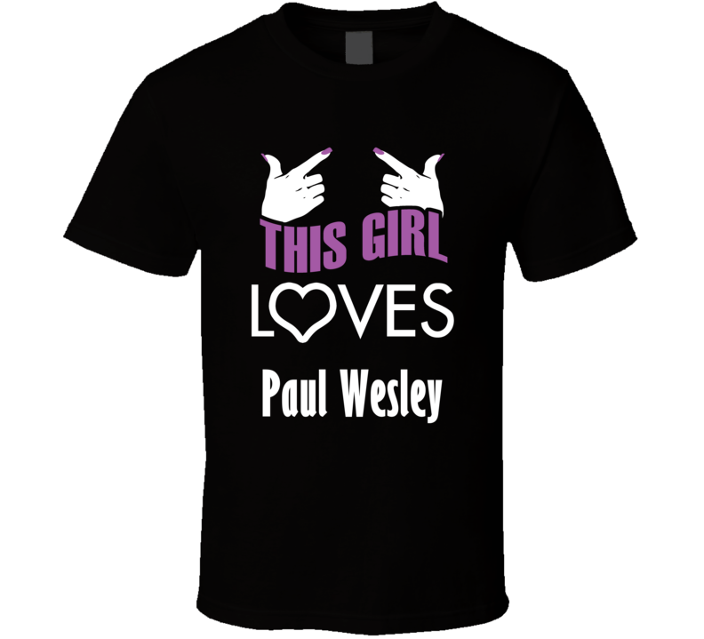 Paul Wesley  this girl loves heart hot T shirt