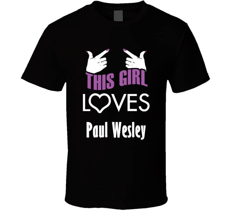 Paul Wesley this girl loves heart hot T shirt Paul Wesley this girl loves heart hot T shirt