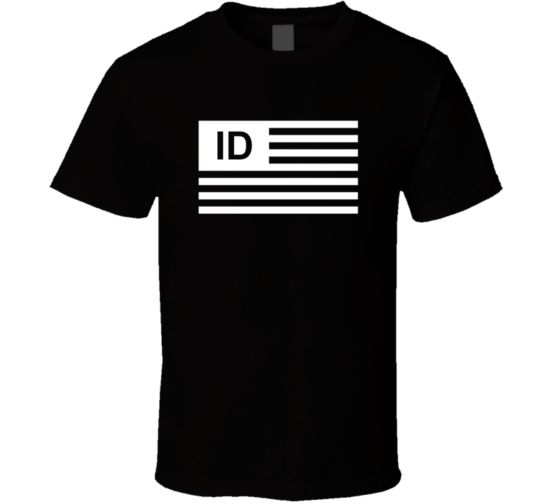 American Flag Idaho ID Country Flag Black And White T Shirt American Flag Idaho ID Country Flag Black And White T Shirt