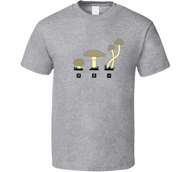 Know Your Mushrooms Funny Parody Magic Shrooms T Shirt Know Your Mushrooms Funny Parody Magic Shrooms T Shirt