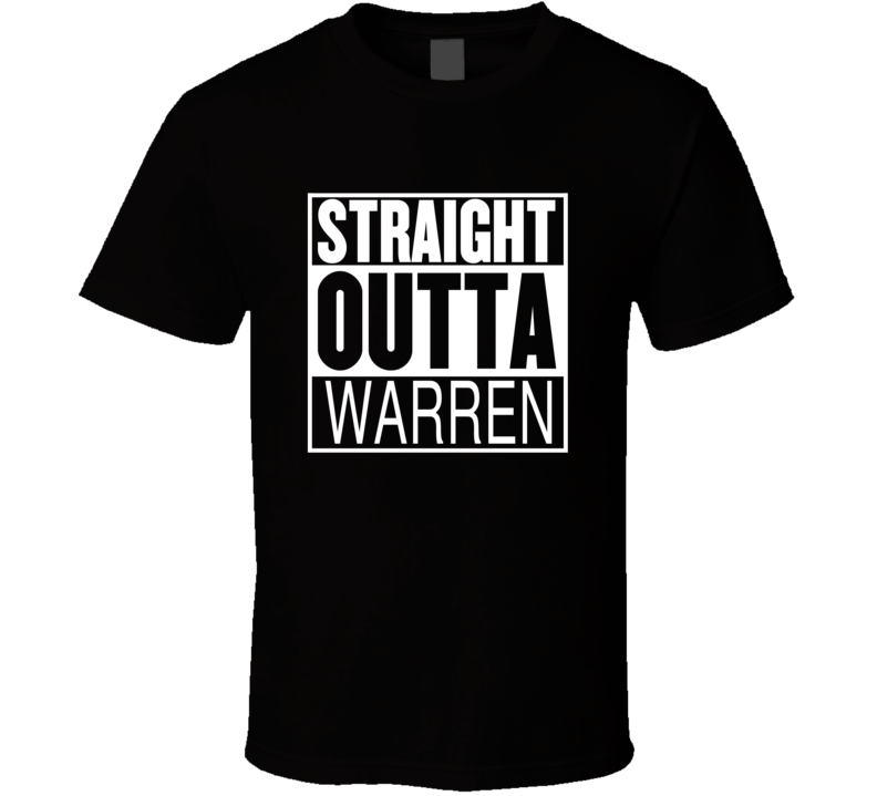 Straight Outta Warren Michigan Parody Movie T Shirt Straight Outta Warren Michigan Parody Movie T Shirt