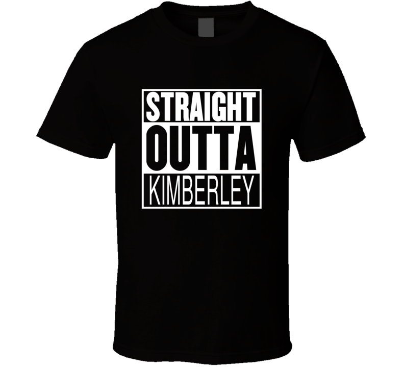 Straight Outta Kimberley British Columbia Parody Movie T Shirt