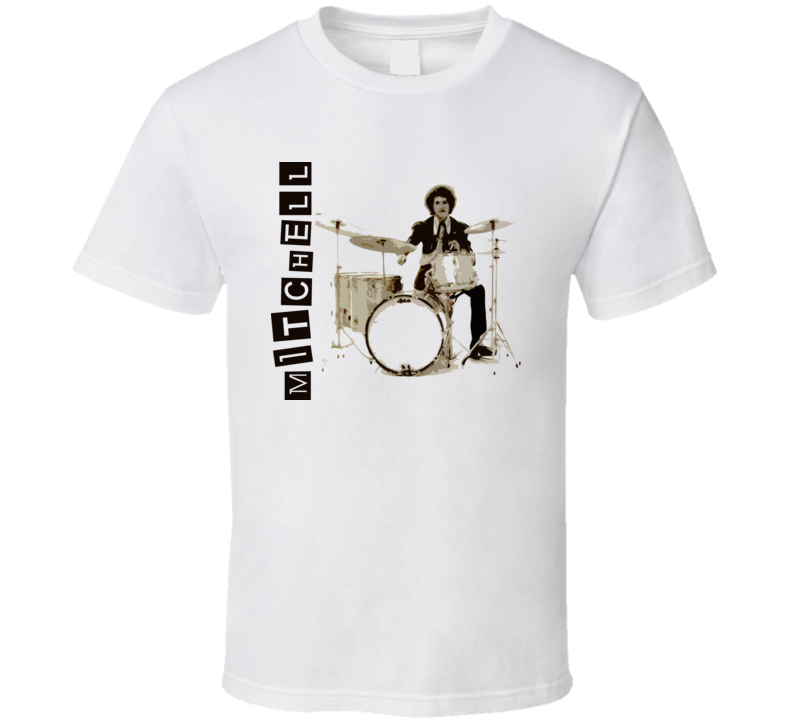 Mitch Mitchell Rock Drummer Music T Shirt Mitch Mitchell Rock Drummer Music T Shirt