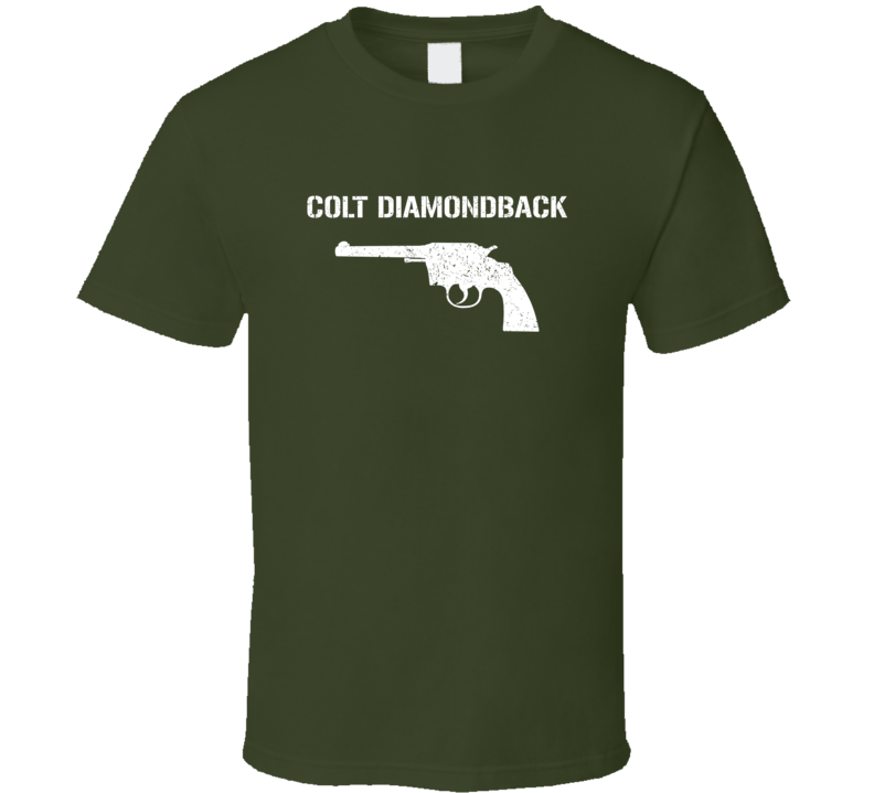 Colt Diamondback Revolver Military Distressed T Shirt Colt Diamondback Revolver Military Distressed T Shirt