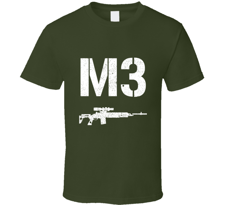 M3 Sniper Rifle Military Distressed T Shirt M3 Sniper Rifle Military Distressed T Shirt