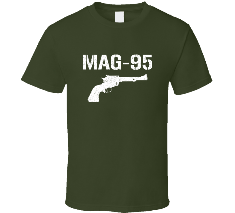 Mag95 Revolver Military Distressed T Shirt Mag95 Revolver Military Distressed T Shirt