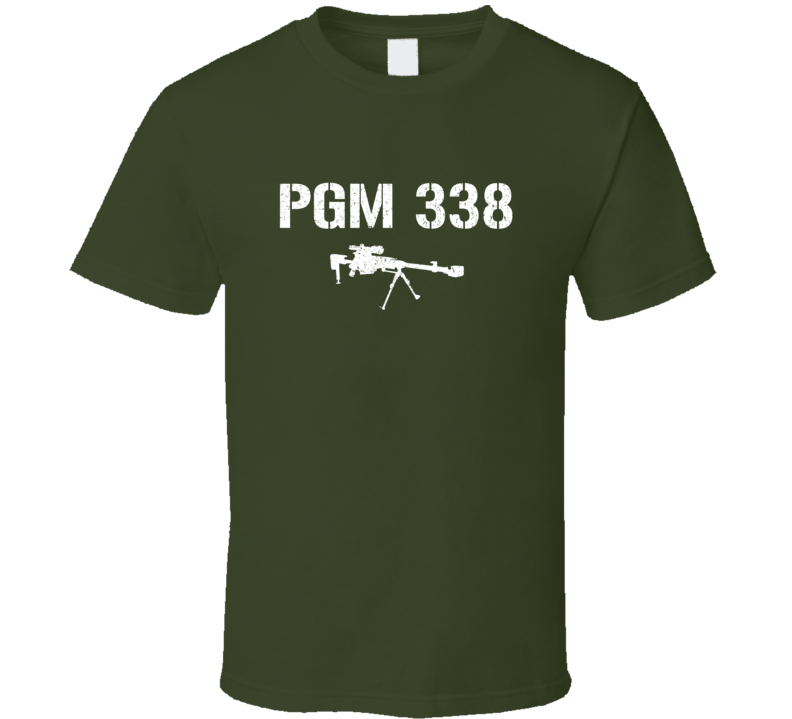 Pgm 338 Sniper Rifle Military Distressed T Shirt Pgm 338 Sniper Rifle Military Distressed T Shirt