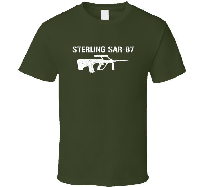 Sterling Sar87 Rifle Military Distressed T Shirt Sterling Sar87 Rifle Military Distressed T Shirt