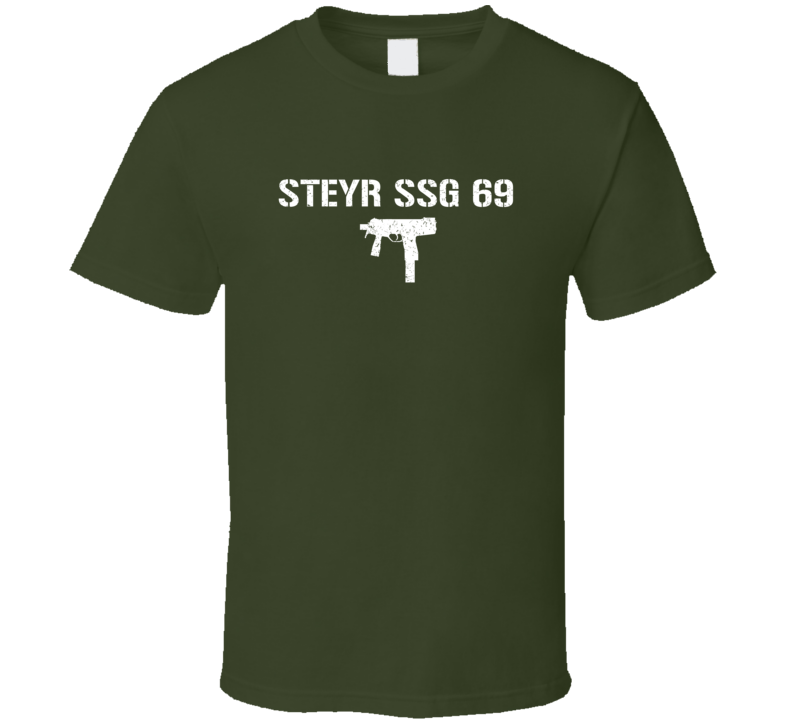 Steyr Ssg 69 Pistol Military Distressed T Shirt Steyr Ssg 69 Pistol Military Distressed T Shirt