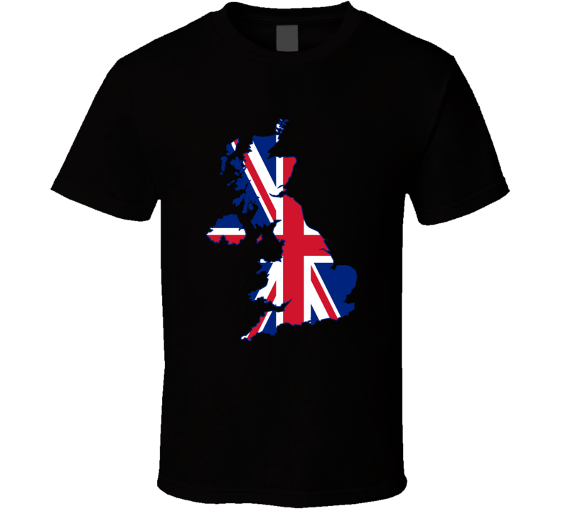United Kingdom UK Flag Map T Shirt United Kingdom UK Flag Map T Shirt