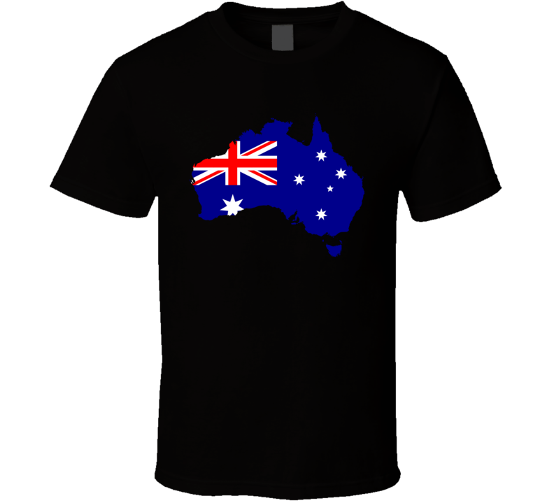 Australia Flag Map T Shirt Australia Flag Map T Shirt