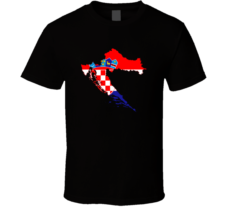 Croatia Flag Map T Shirt Croatia Flag Map T Shirt