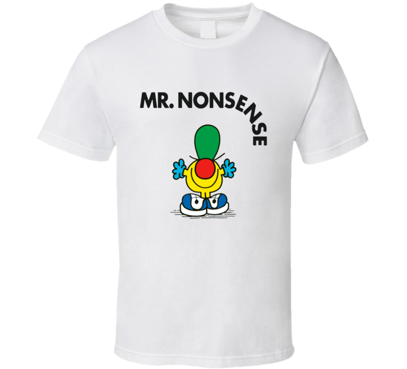Mr Nonsense Character From Mr Men Book Series Fan T Shirt Mr Nonsense Character From Mr Men Book Series Fan T Shirt