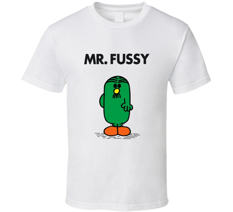 Mr Fussy Character From Mr Men Book Series Fan T Shirt Mr Fussy Character From Mr Men Book Series Fan T Shirt