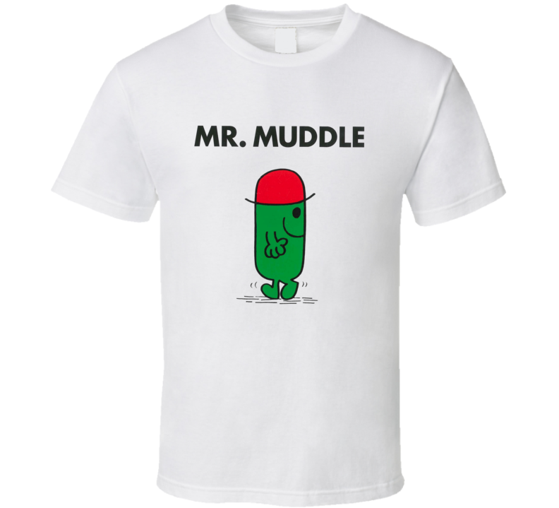 Mr Muddle Character From Mr Men Book Series Fan T Shirt Mr Muddle Character From Mr Men Book Series Fan T Shirt