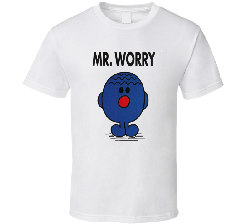 Mr Worry Character From Mr Men Book Series Fan T Shirt Mr Worry Character From Mr Men Book Series Fan T Shirt