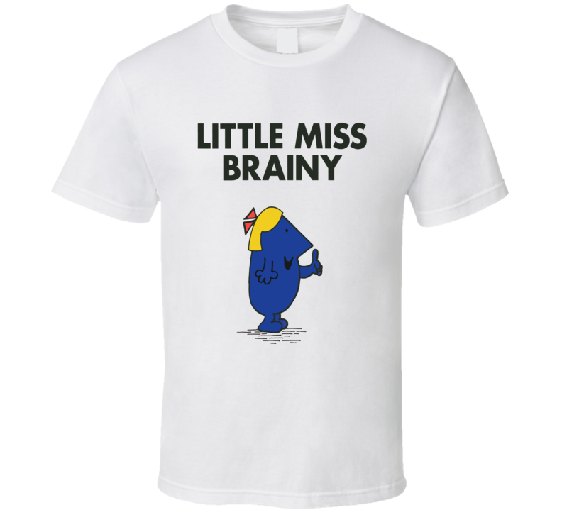 Little Miss Brainy Character From Little Miss Book Series Fan T Shirt Little Miss Brainy Character From Little Miss Book Series Fan T Shirt