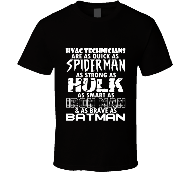 HVAC Technicians Funny Comic Book Superhero T Shirt HVAC Technicians Funny Comic Book Superhero T Shirt