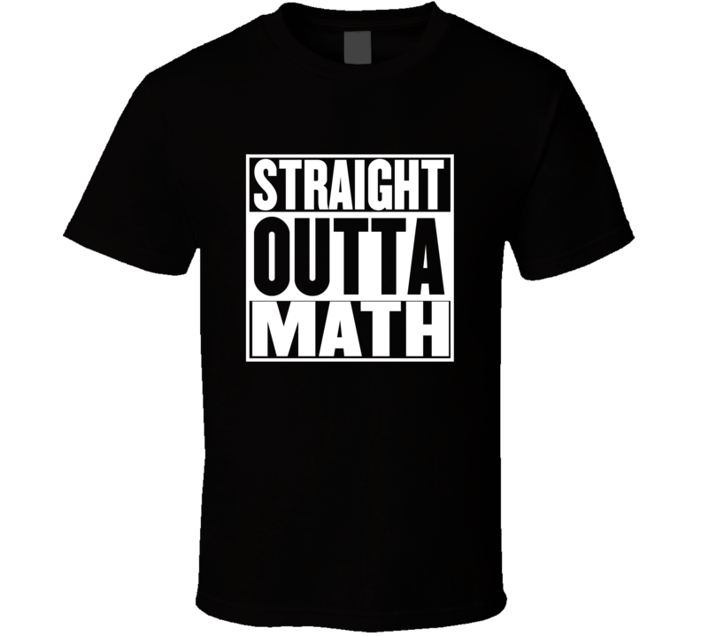 Straight Outta Math Movie Parody Shirt Straight Outta Math Movie Parody Shirt
