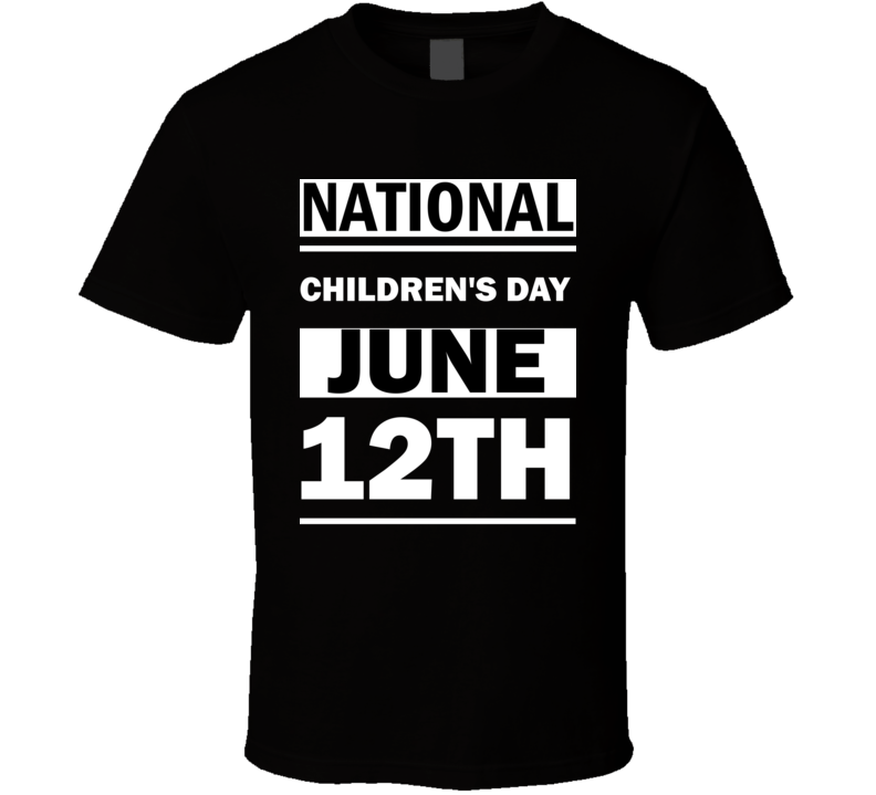 National Children's DAY June 12th Calendar Day Shirt National Children's DAY June 12th Calendar Day Shirt