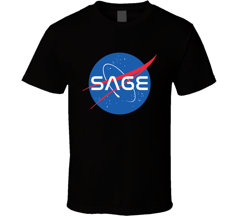 Sage NASA Logo Your Name Space Agency T Shirt Sage NASA Logo Your Name Space Agency T Shirt