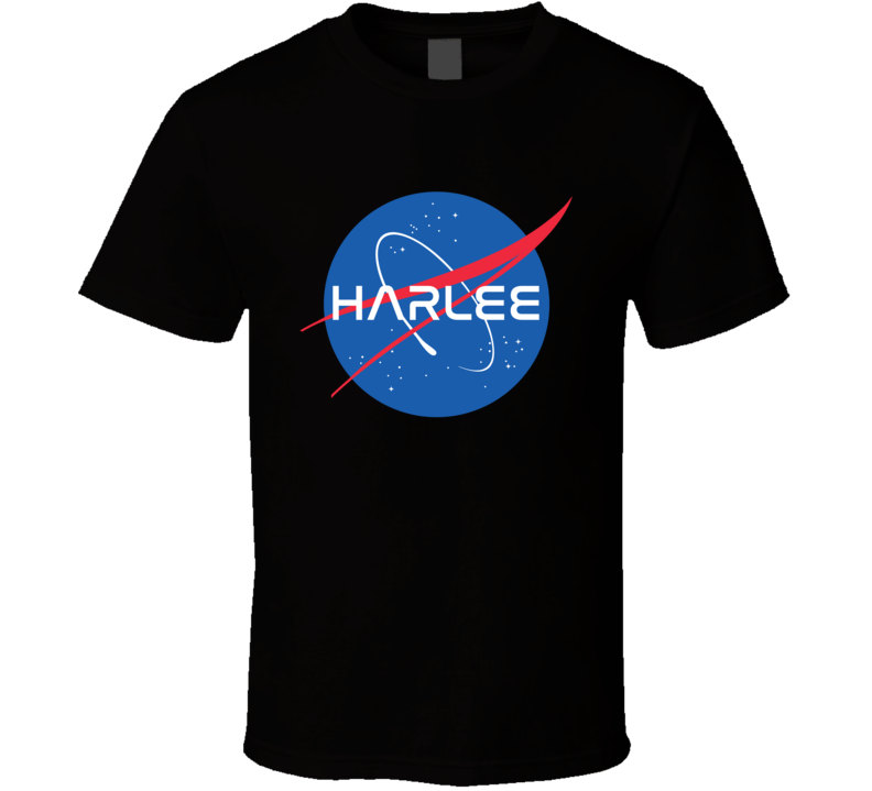 Harlee NASA Logo Your Name Space Agency T Shirt