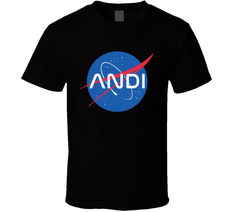 Andi NASA Logo Your Name Space Agency T Shirt