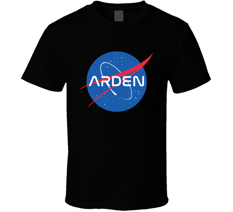 Arden NASA Logo Your Name Space Agency T Shirt