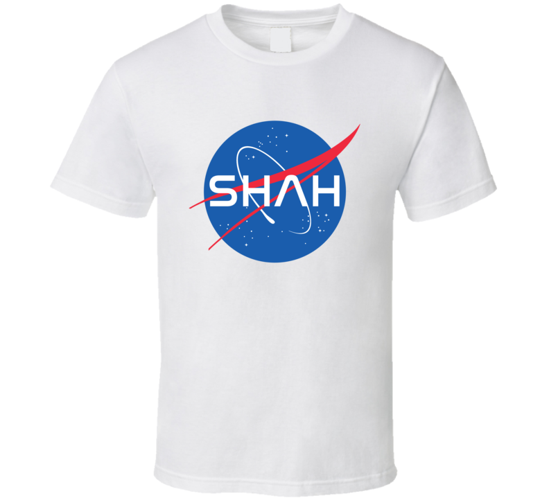 SHAH NASA Logo Your Last Name Space Agency T Shirt SHAH NASA Logo Your Last Name Space Agency T Shirt
