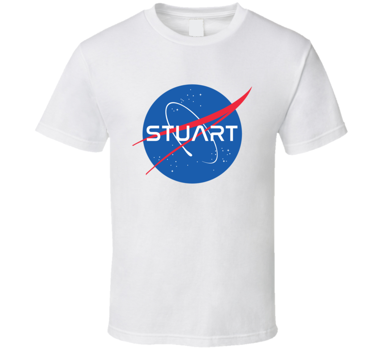 STUART NASA Logo Your Last Name Space Agency T Shirt STUART NASA Logo Your Last Name Space Agency T Shirt